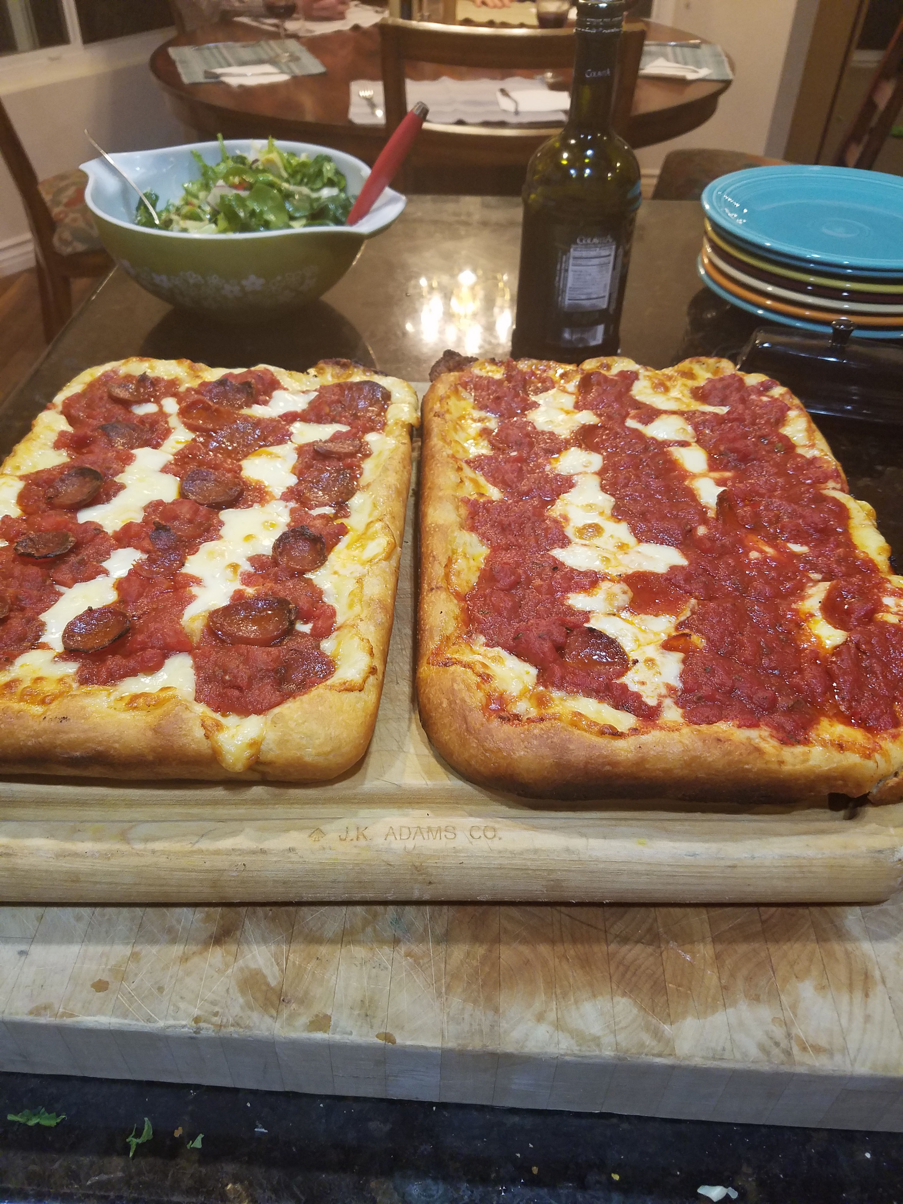 Making Detroit Pizza