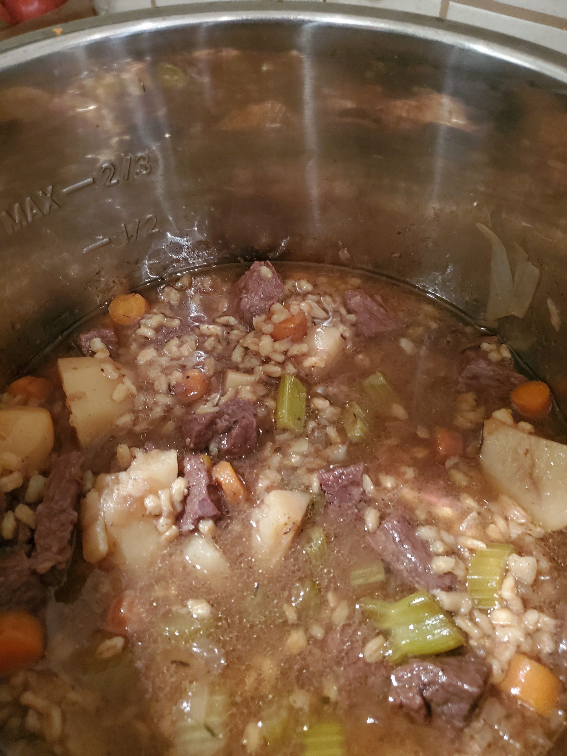 Instant Pot Beef Barley Stew